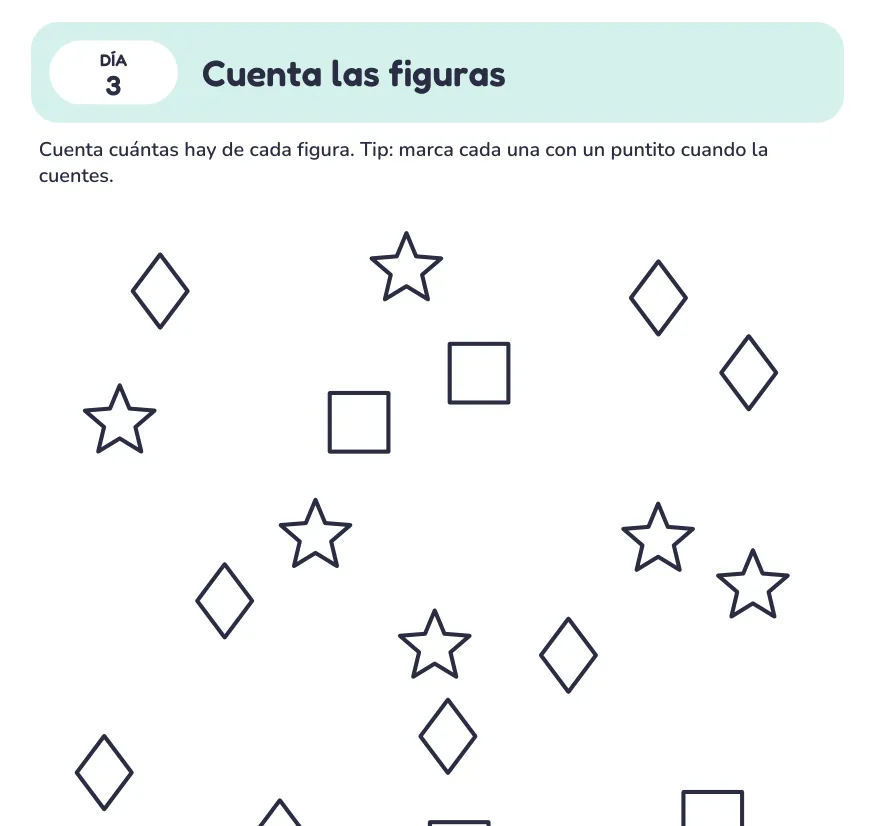 Página de cuenta las figuras
