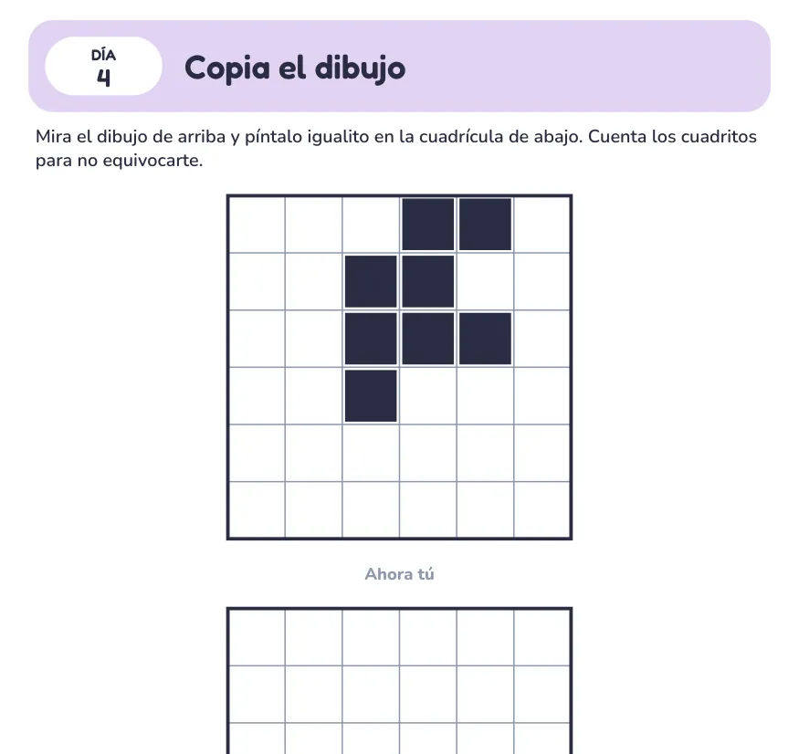 Página de copia el dibujo